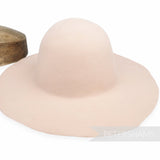 Petershams Millinery Supplies blush pink wool felt capeline