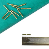 Petershams Millinery Supplies 20mm brass metal wire joining ferrules for millinery hat brim construction