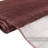 Petershams Millinery Supplies dark brown open weave sinamay abaca fabric for hat making and millinery projects.