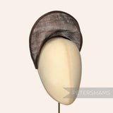 Petershams Millinery Supplies chocolate brown sinamay halo crown fascinator hat base

medieval and princess style headpiece
