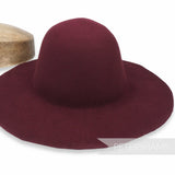 Petershams Millinery Supplies deep burgundy wool felt capeline hat body