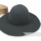 Petershams Millinery Supplies charcoal grey wool felt capeline hat body for millinery and hat blocking projects.