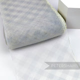 Petershams Millinery Supplies 15cm wide pale grey crinoline with a subtle checker pattern for fascinator making