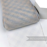 Petershams Millinery Supplies 15cm wide grey and beige checker pattern crinoline horsehair braid for fascinators