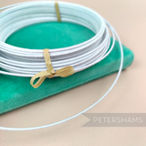 Petershams Millinery Supplies 1.2mm white cotton-covered hardened steel millinery wire