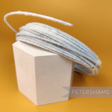 Petershams Millinery Supplies 1.6mm white cotton covered millinery wire on a 10m reel for hat making