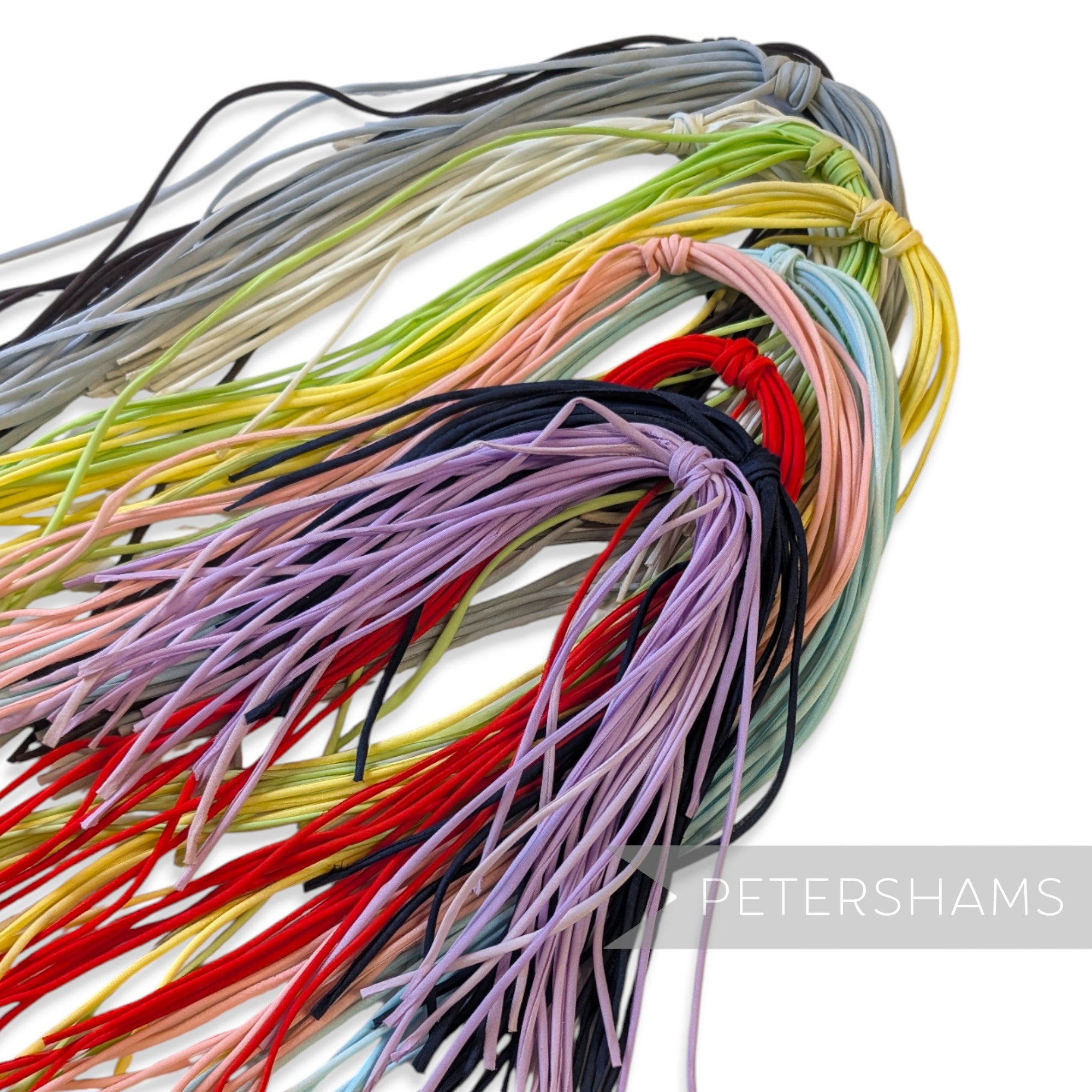 Petershams Millinery Supplies vintage rolled cotton organdie flower tails in a variety of vibrant colours.