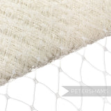 Petershams Millinery Supplies cream nylon merry widow veiling with extra wide 3cm diamond pattern for millinery