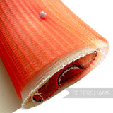 Petershams Millinery Supplies lucky dip bundle of assorted orange and multi-coloured crin millinery fabric offcuts