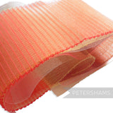 Petershams Millinery Supplies lucky dip bundle of orange and peach crin millinery ribbon offcuts for craft projects.