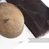 Petershams Millinery Supplies vintage dark brown veiling with honeycomb and floral weave pattern