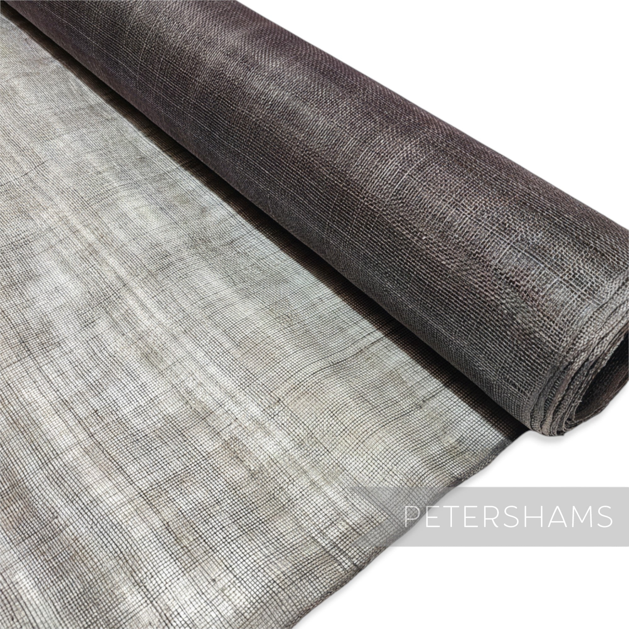 Petershams Millinery Supplies dark brown sinamay fabric, 1/2 metre length, ideal for hat making and fascinators.