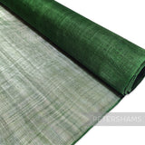 Petershams Millinery Supplies dark green sinamay fabric, 1/2 metre length, ideal for hat making and fascinators.