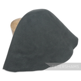 Petershams Millinery Supplies dark grey 90g wool felt cone hat body, stiffened for blocking fascinators and hats.