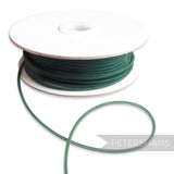 Petershams Millinery Supplies dark teal 2.5mm tubular crinoline with a central thread for gathering.