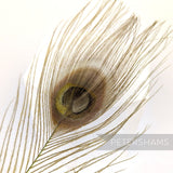 Petershams Millinery Supplies pomme single dyed peacock eye feather for hat and fascinator trimming