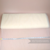 Petershams Millinery Supplies extra wide ivory nylon tulle fabric for veil making