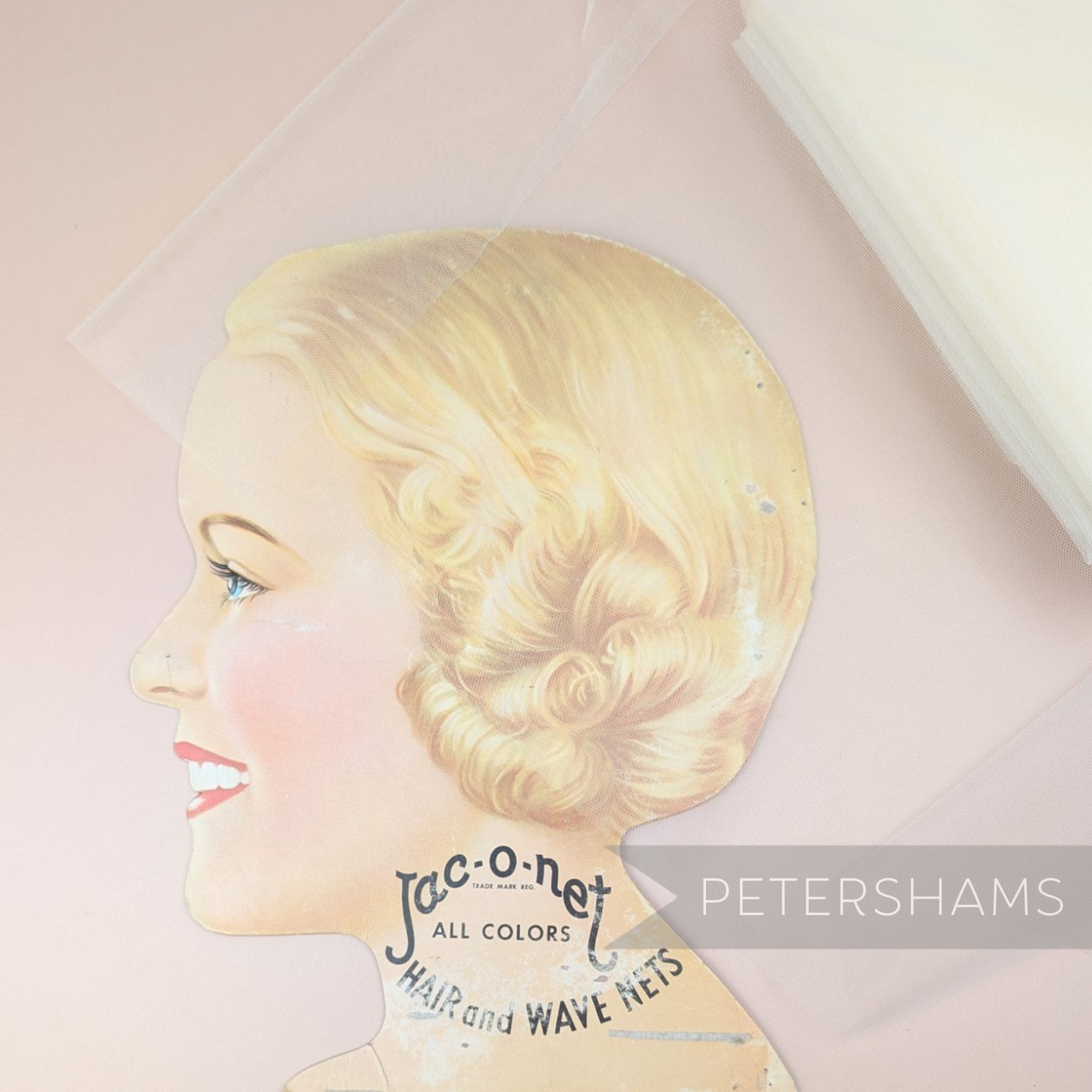 Petershams Millinery Supplies extra wide ivory nylon tulle fabric