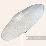 Petershams Millinery Supplies extreme cartwheel sinamay fascinator hat base in pale grey