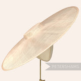 Petershams Millinery Supplies extreme cartwheel sinamay fascinator hat base in light beige