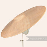 Petershams Millinery Supplies extreme cartwheel sinamay fascinator hat base in toffee