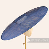 Petershams Millinery Supplies extreme french navy sinamay cartwheel fascinator hat base