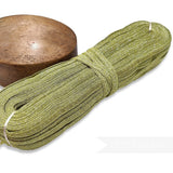 Petershams Millinery Supplies 10mm metallic gold lurex threaded crinoline hat braid hank for millinery projects.