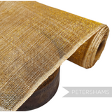 Petershams Millinery Supplies gold metallic lurex wrapped sinamay abaca fabric roll for hat making and fascinators