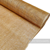 Petershams Millinery Supplies gold metallic lurex wrapped sinamay abaca fabric roll for hat making