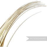 Petershams Millinery Supplies long  ivory stripped ostrich quill feather for millinery and hat making
