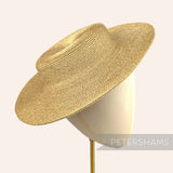Petershams Millinery Supplies gold polybraid boater fascinator hat base
