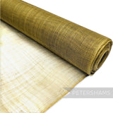 Petershams Millinery Supplies gold sinamay fabric, 1/2 metre length, ideal for hat making and fascinators.