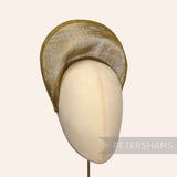 Petershams Millinery chartreuse Supplies sinamay halo crown fascinator hat base