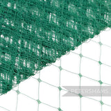 Petershams Millinery Supplies green English merry widow veiling with extra wide 3cm diamond netting in 100% nylon