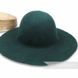 Petershams Millinery Supplies dark green wool felt capeline hat body for millinery blocking
