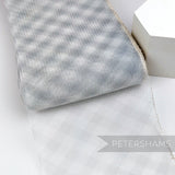 Petershams Millinery Supplies 15cm wide grey checker pattern crinoline horsehair braid for fascinator making