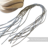 Petershams Millinery Supplies vintage grey rolled cotton organdie flower tails for millinery trim