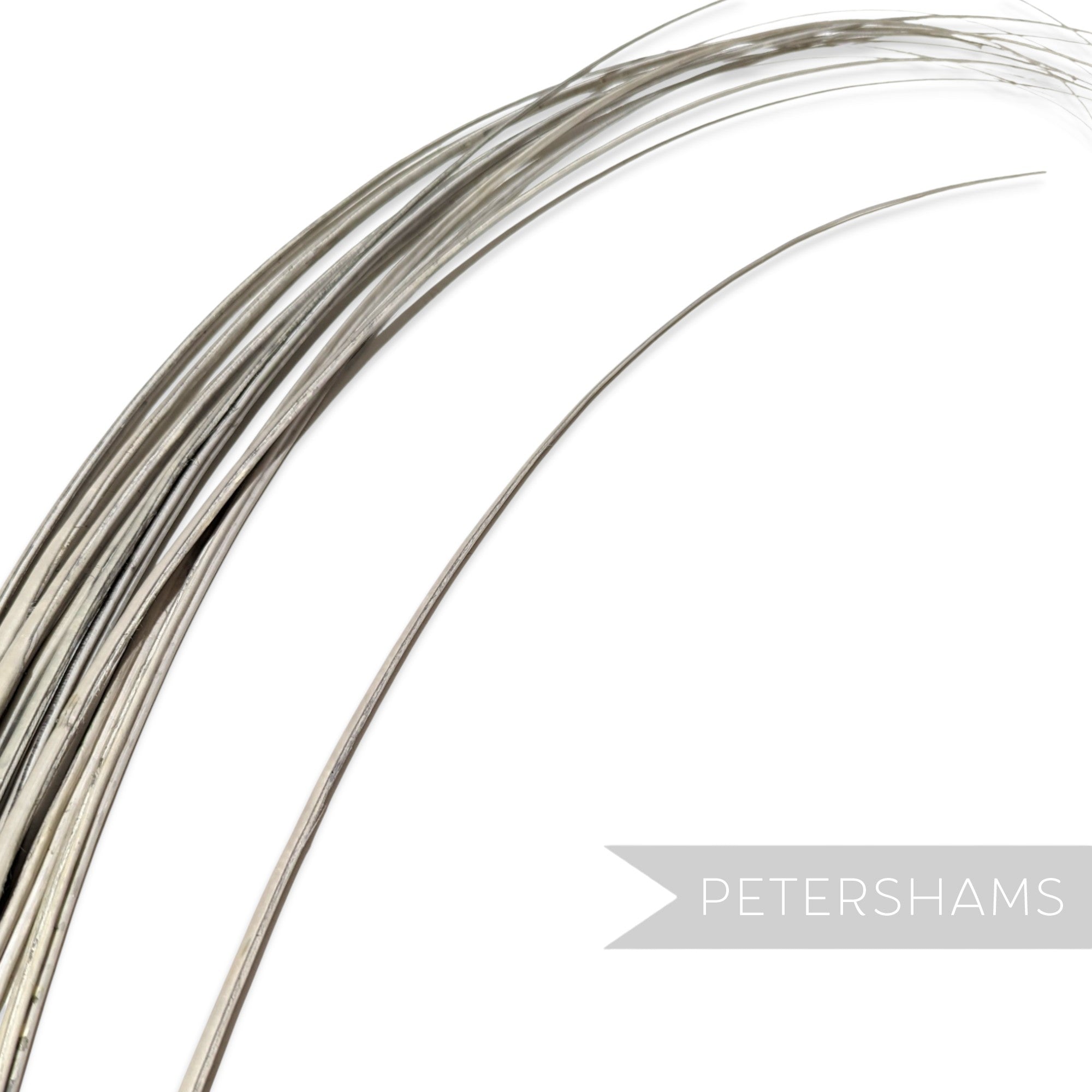 Petershams Millinery Supplies long grey stripped ostrich quill feather for hat making and millinery crafts