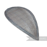 Petershams Millinery Supplies dark grey teardrop shaped sinamay hat base with wired edges for millinery projects