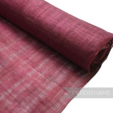 Petershams Millinery Supplies deep pink hammered abaca fabric, 50cm x 90cm, ideal for hats and trims.