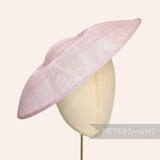 Petershams Millinery Supplies Charlotte extra large heather sinamay saucer fascinator hat base