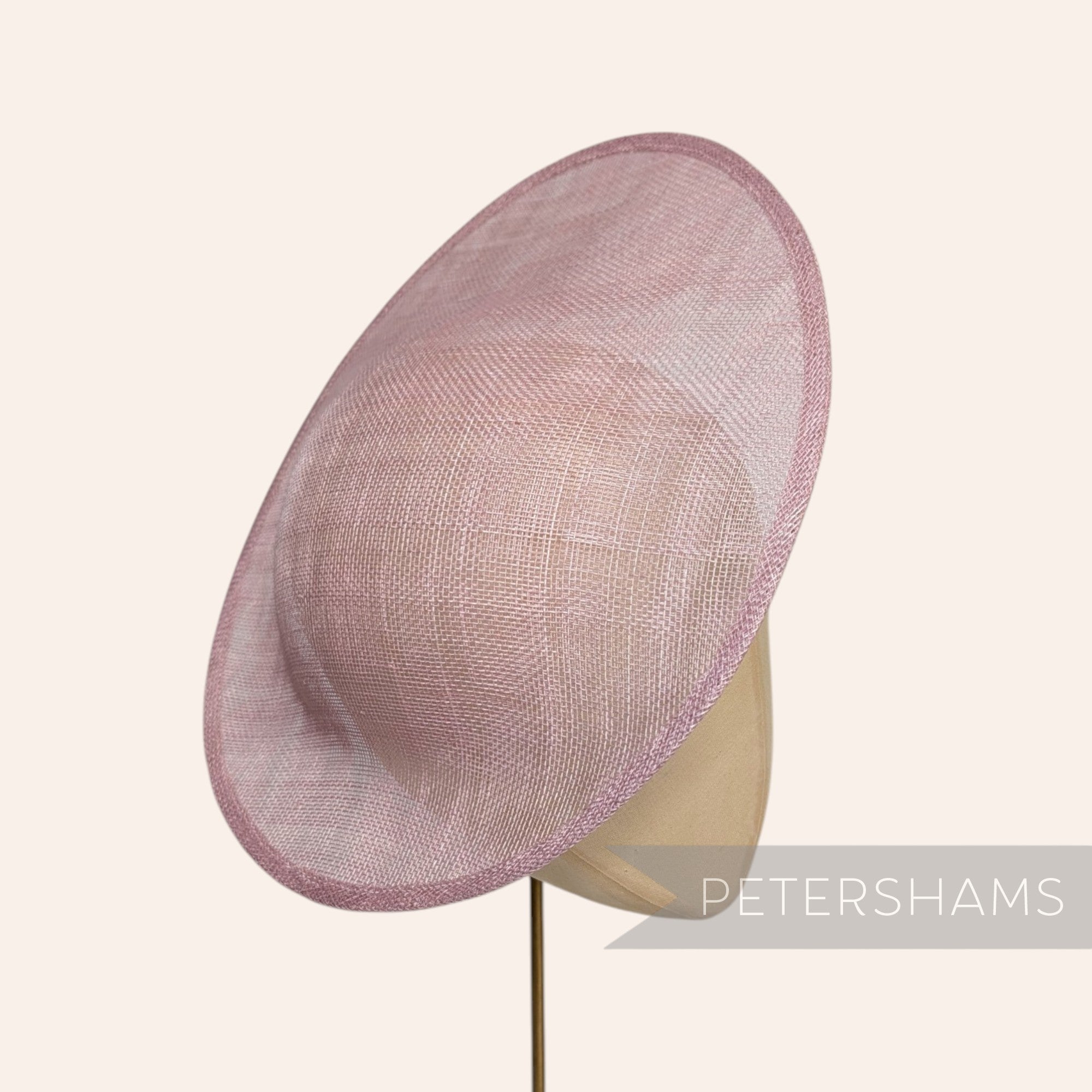 Petershams Millinery Supplies Maggie large oval heather sinamay fascinator hat base for millinery projects