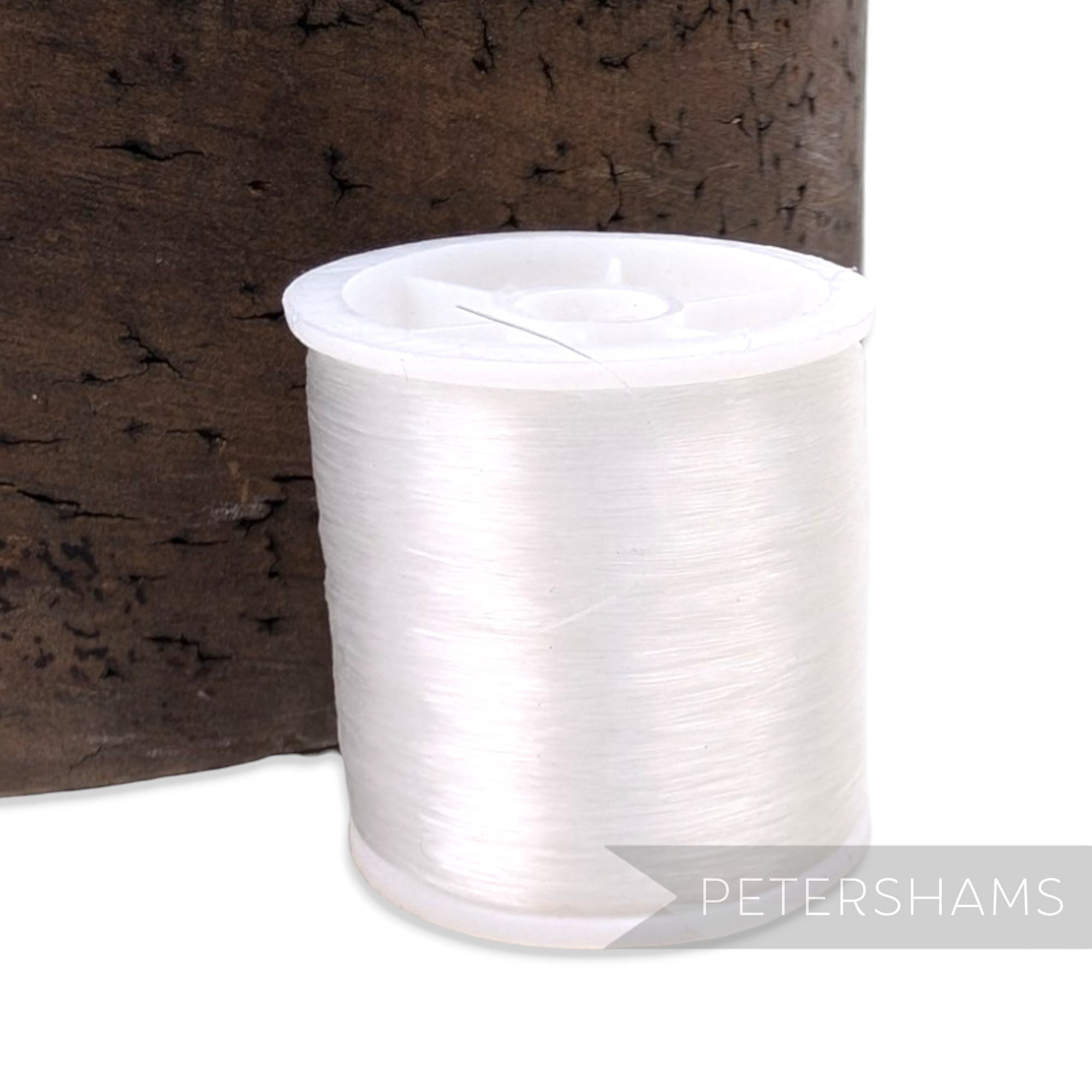Petershams Millinery Supplies 200 yard spool of clear invisible 100% nylon sewing thread for delicate projects