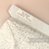 Petershams Millinery Supplies vintage 14mm ivory cotton guipure lace trim with circular and scallop design on a roll
