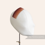 Petershams Millinery Supplies large 9.5cm tortoise brown plastic hair comb for hat making.