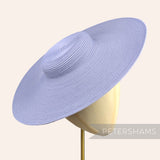 Petershams Millinery Supplies lavender polybraid cartwheel fascinator hat base