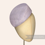 Petershams Millinery Supplies Betty sloped lilac sinamay pillbox fascinator hat base