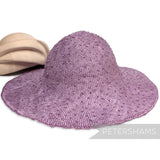 Petershams Millinery Supplies lilac knotted ramie straw capeline hat body for millinery projects