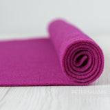 Petershams Millinery Supplies magenta 3mm thermoformable wool felt fabric roll for hat making and millinery projects