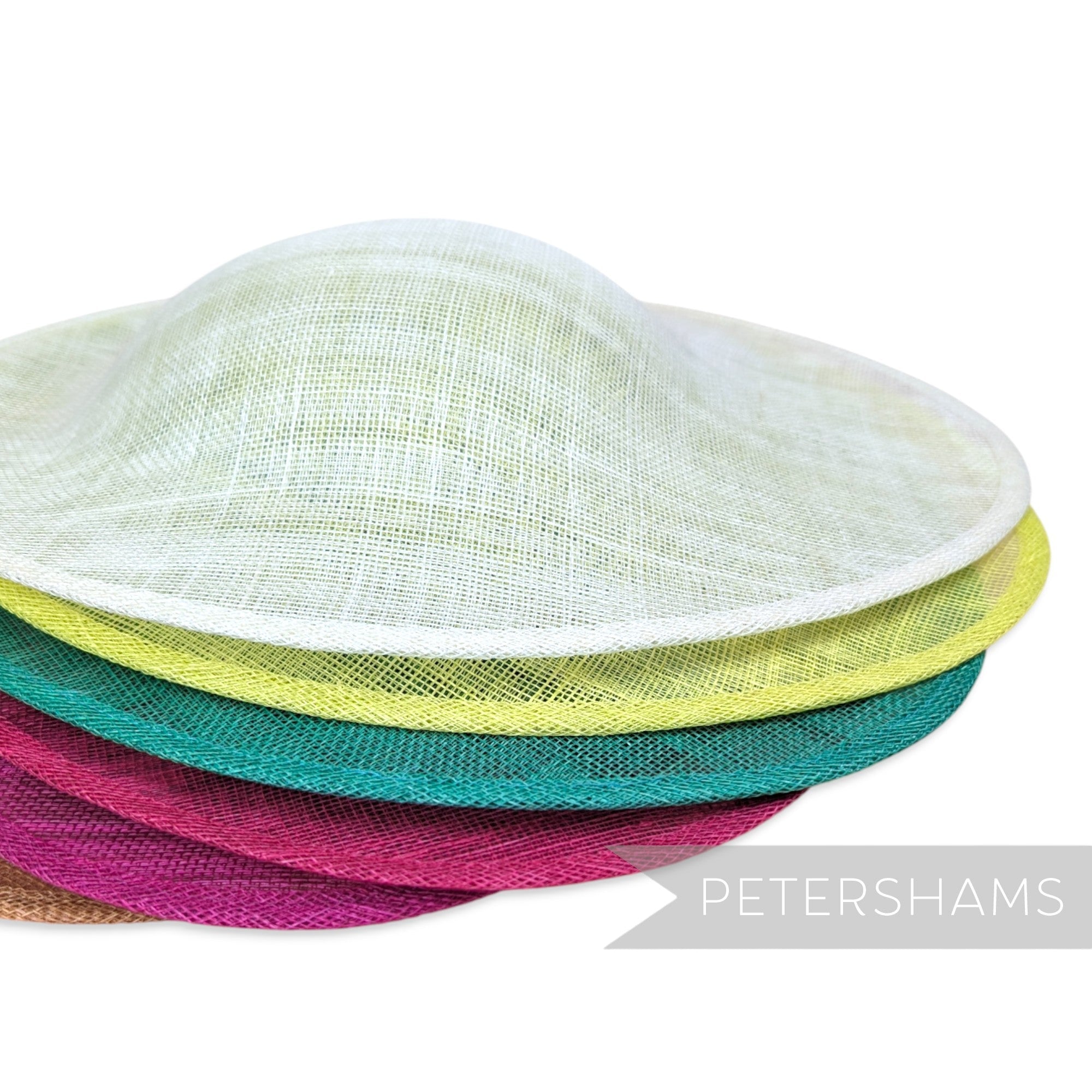 Petershams Millinery Supplies Maggie oval sinamay fascinator hat bases